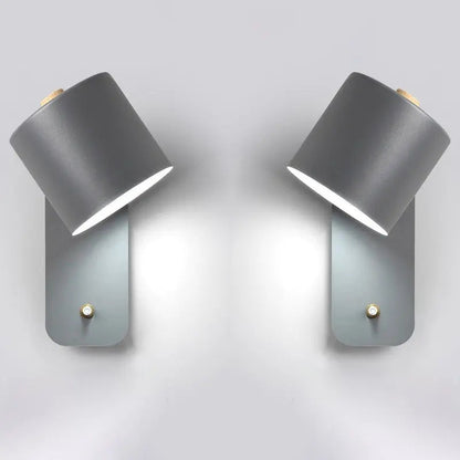 LED Wall Light Integrated Switch Modern Metal