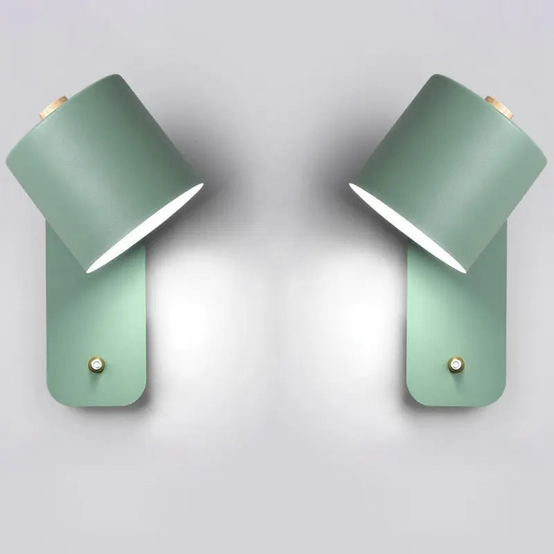 LED Wall Light Integrated Switch Modern Metal