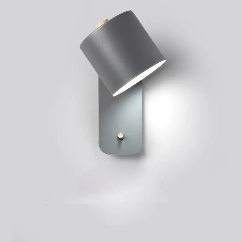 LED Wall Light Integrated Switch Modern Metal
