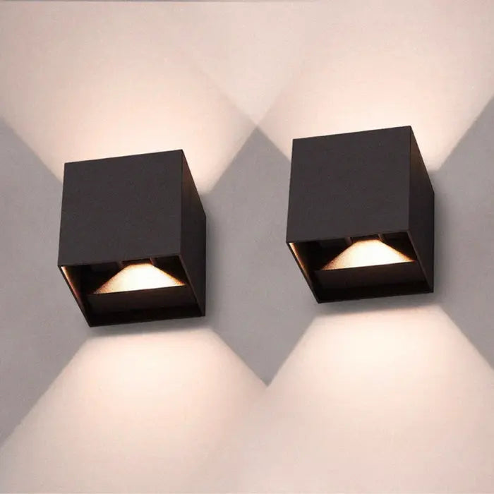 LED Wall Light Rechargeable Dimmable Set of 2