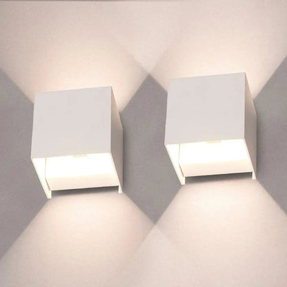 LED Wall Light Rechargeable Dimmable Set of 2