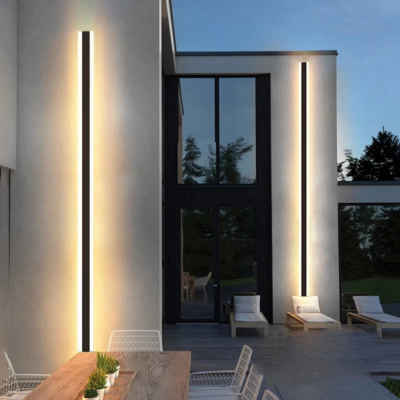 LED Wall Light Slim IP67 Weatherproof Warm & Cool