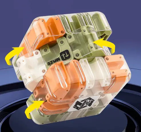 Labyrinth Cube Transparent ABS With Stainless Steel Ball
