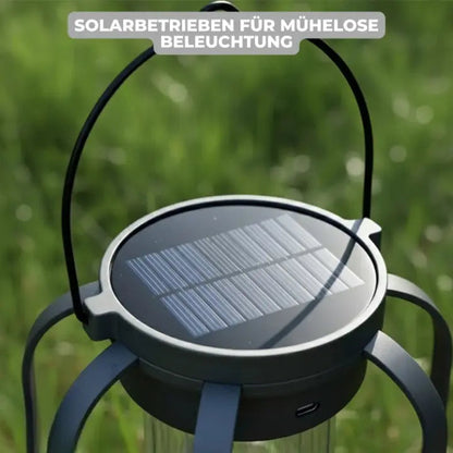 Lantern Solar & USB-C Rechargeable Realistic Flame Splash-Proof