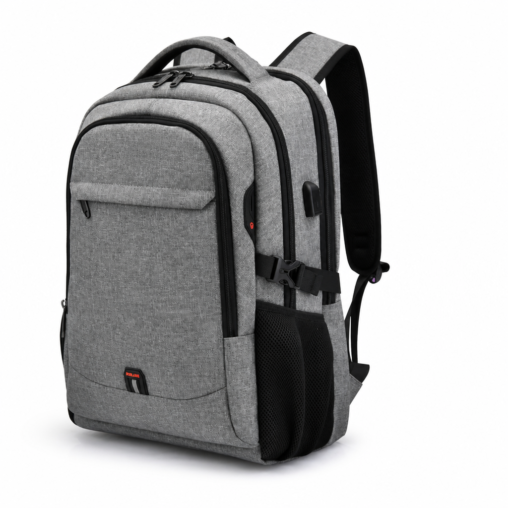 Laptop Backpack Hidden Anti-Theft Pocket USB Charging Padded Compartment