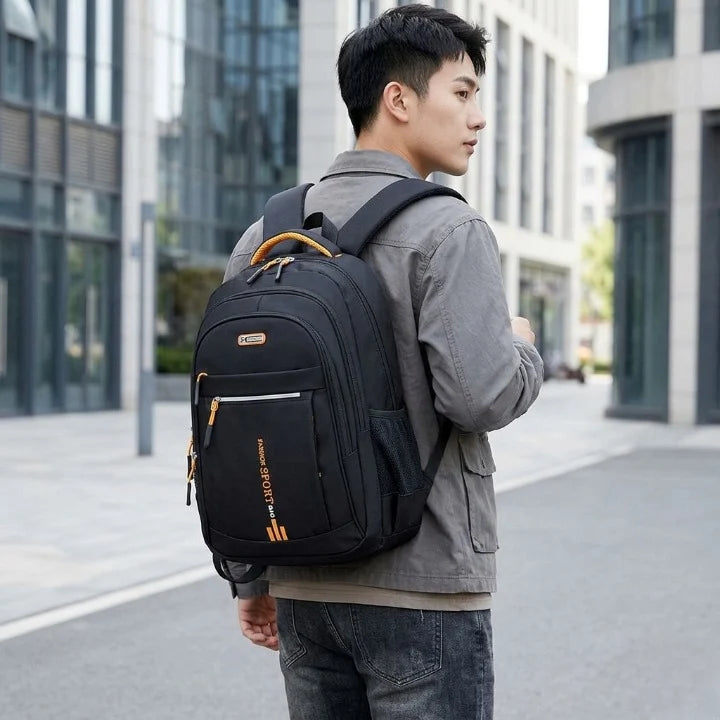 Laptop Backpack Waterproof Oxford Fits 15-Inch Anti-Theft Zippers