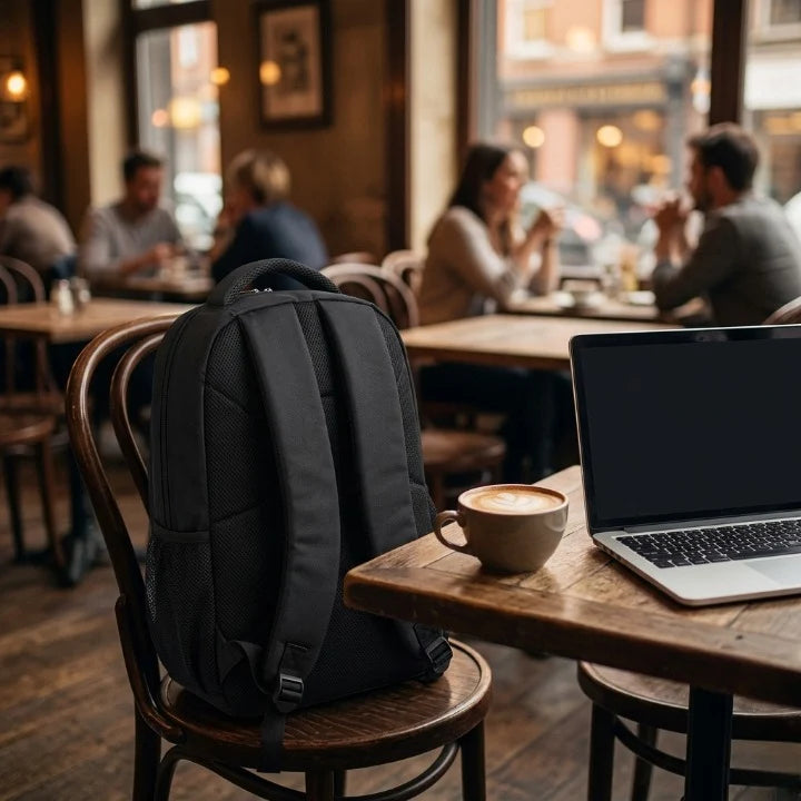 Laptop Backpack Waterproof Oxford Fits 15-Inch Anti-Theft Zippers