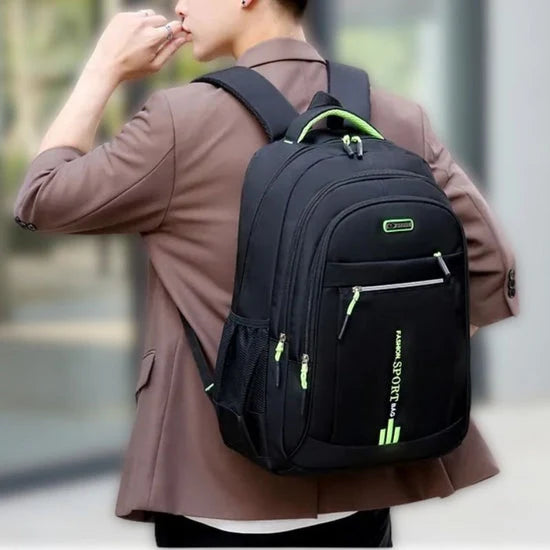 Laptop Backpack Waterproof Oxford Fits 15-Inch Anti-Theft Zippers