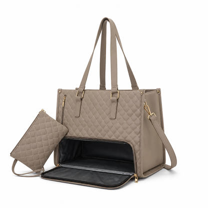 Laptop Tote Bag Quilted Insulated & Water-Resistant