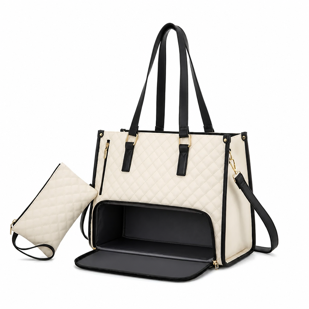 Laptop Tote Bag Quilted Insulated & Water-Resistant
