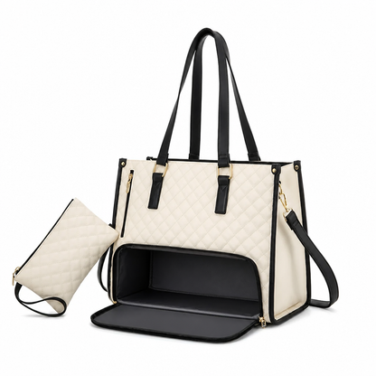 Laptop Tote Bag Quilted Insulated & Water-Resistant
