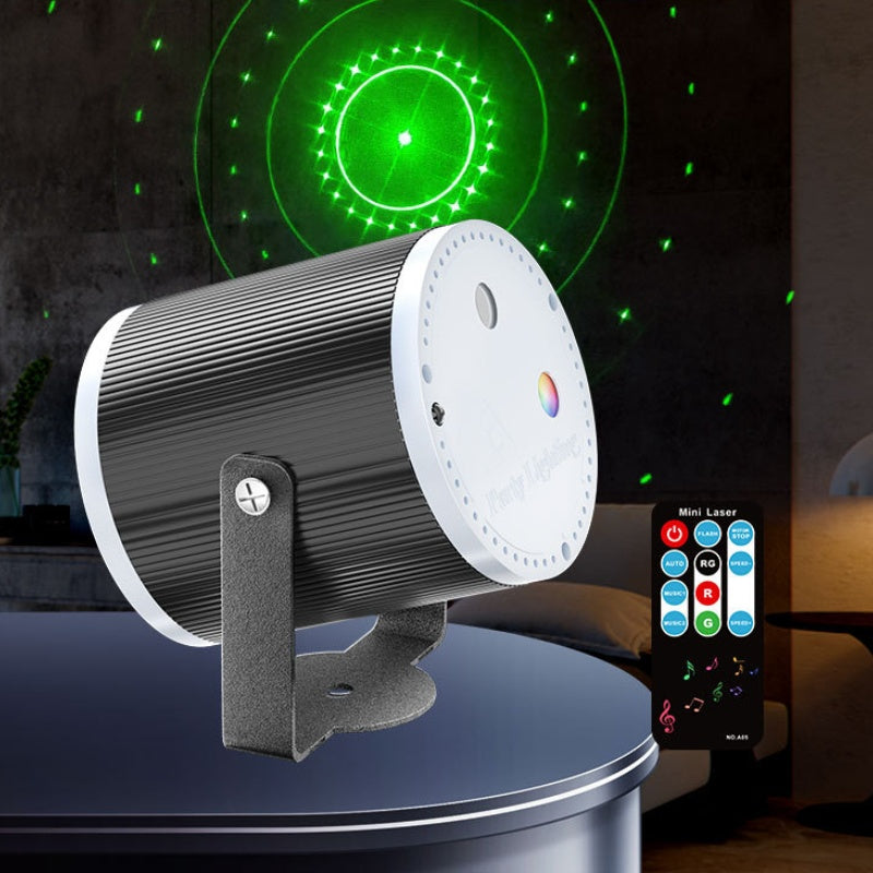 Laser Party Light Music-Synchronized Remote Control & USB Powered