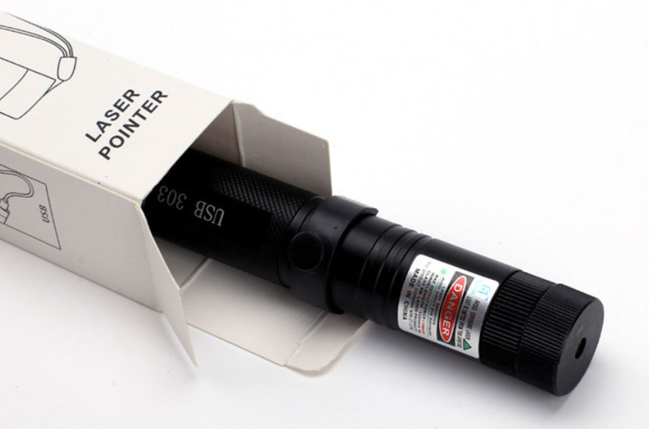 Laser Pointer Adjustable Focus USB Rechargeable