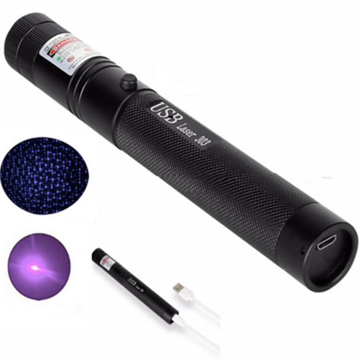 Laser Pointer Adjustable Focus USB Rechargeable