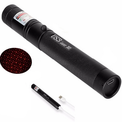 Laser Pointer Adjustable Focus USB Rechargeable