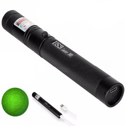 Laser Pointer Adjustable Focus USB Rechargeable