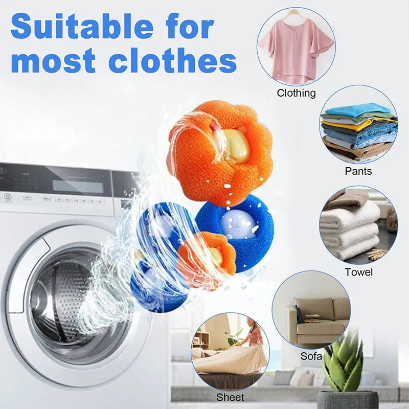 Laundry Balls Reusable Pet Hair Remover Set of 6