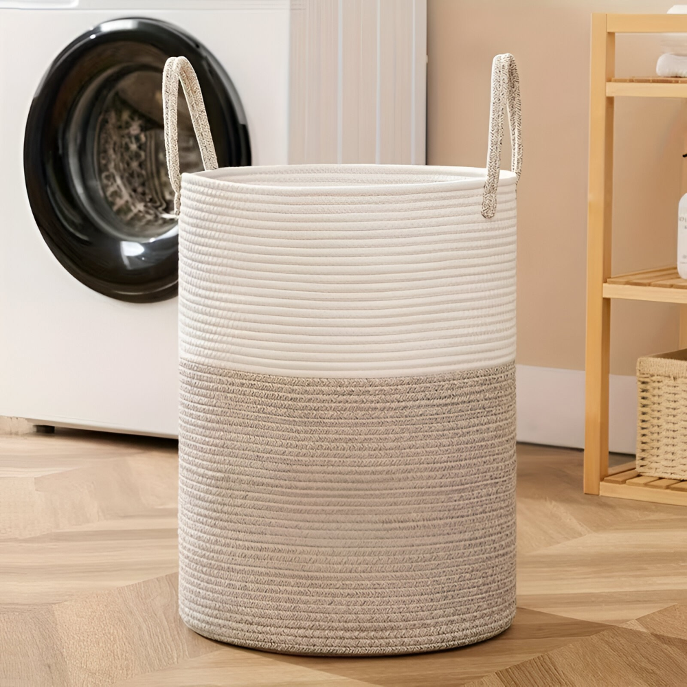 Laundry Basket Extra-Tall 58 L Reinforced Handles