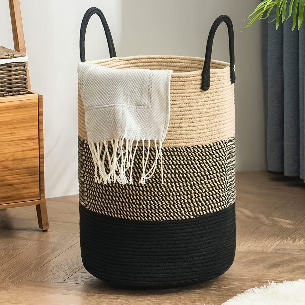 Laundry Basket Extra-Tall 58 L Reinforced Handles