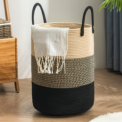 Laundry Basket Extra-Tall 58 L Reinforced Handles