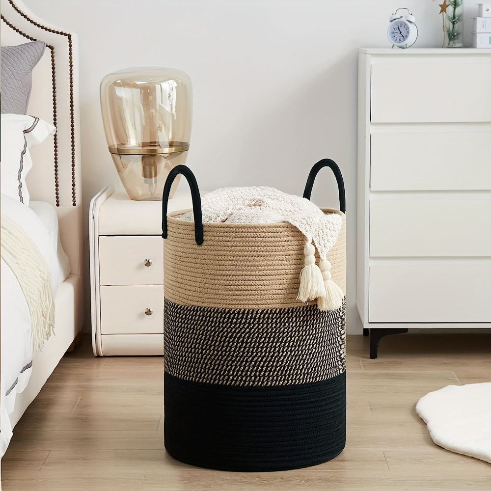 Laundry Basket Extra-Tall 58 L Reinforced Handles