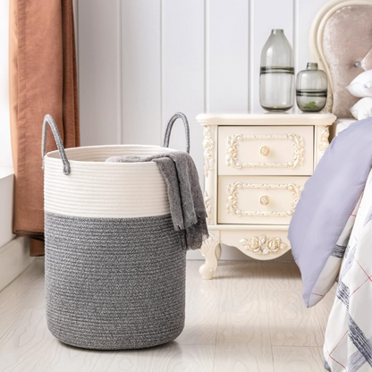Laundry Basket Extra-Tall 58 L Reinforced Handles