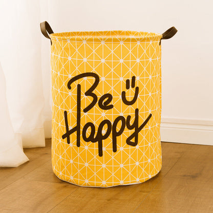 Laundry Basket Foldable Fabric Reinforced Handles Funny Sayings