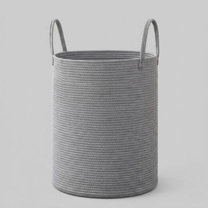 Laundry Basket Woven Cotton Foldable 58 L Capacity