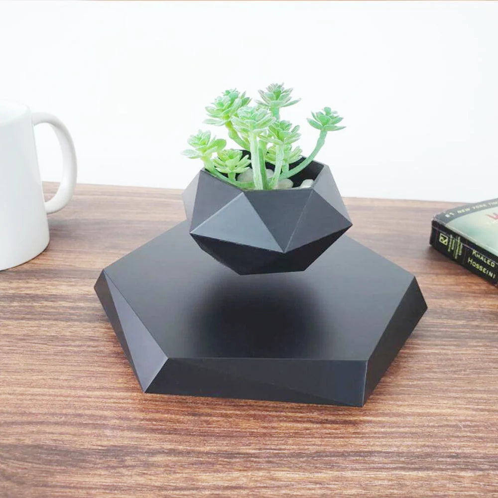 Levitating Planter Magnetic Levitation & 360 Degree Rotation
