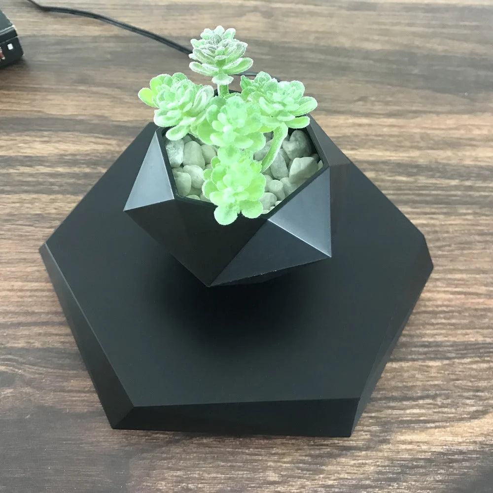 Levitating Planter Magnetic Levitation & 360 Degree Rotation