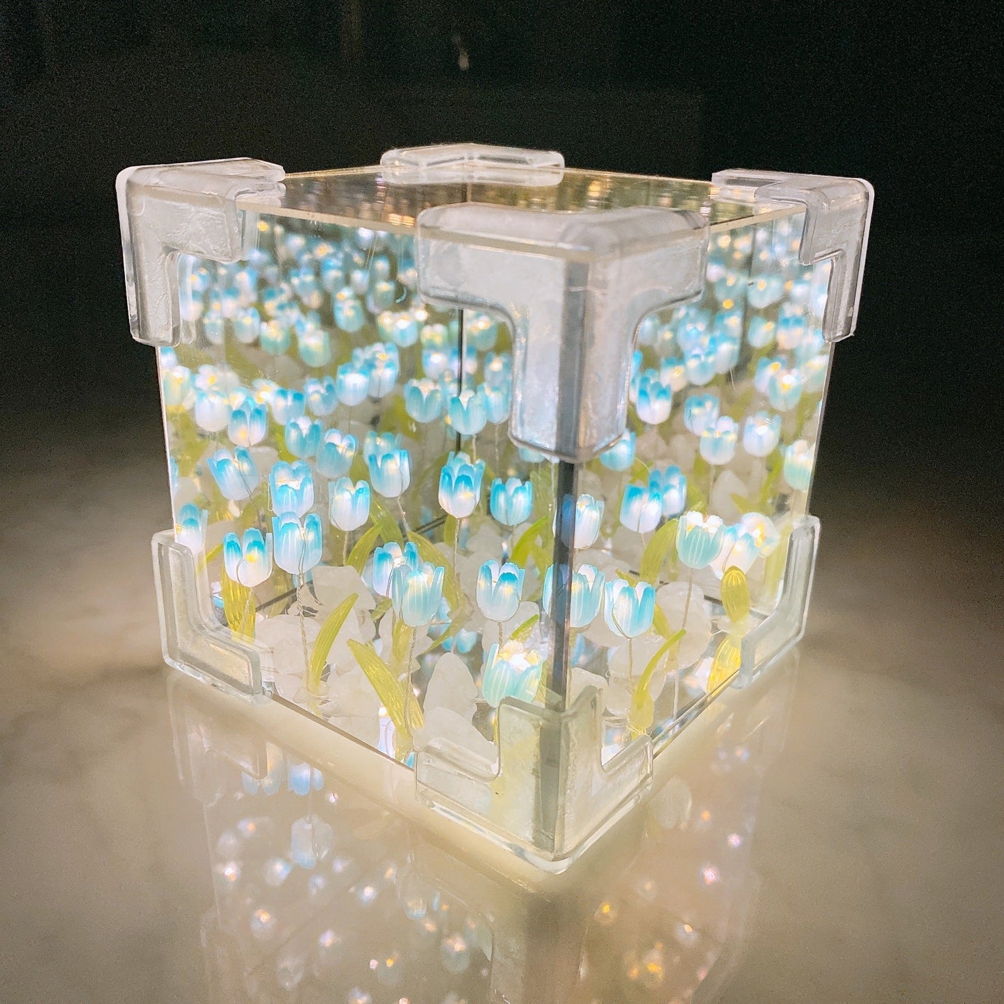 Light Box Acrylic Infinite Mirror & Warm LED