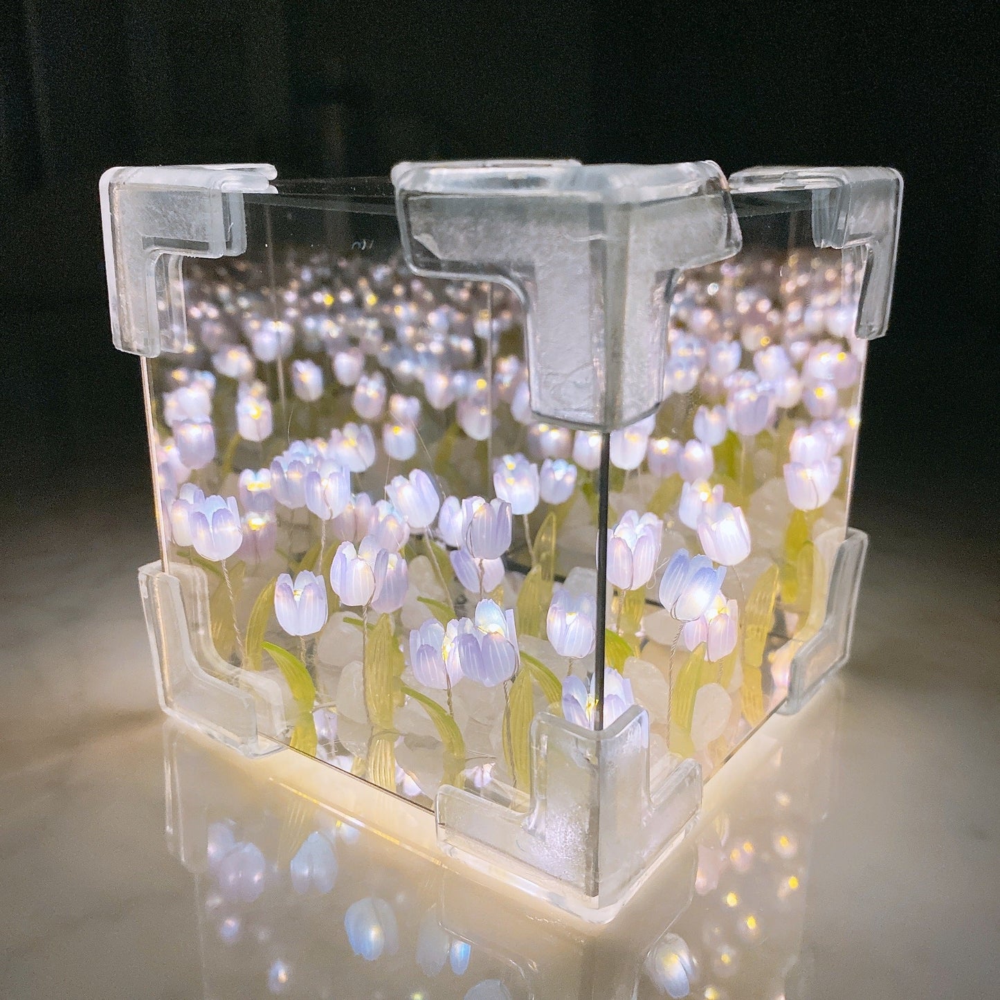 Light Box Acrylic Infinite Mirror & Warm LED