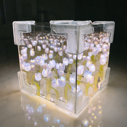 Light Box Acrylic Infinite Mirror & Warm LED