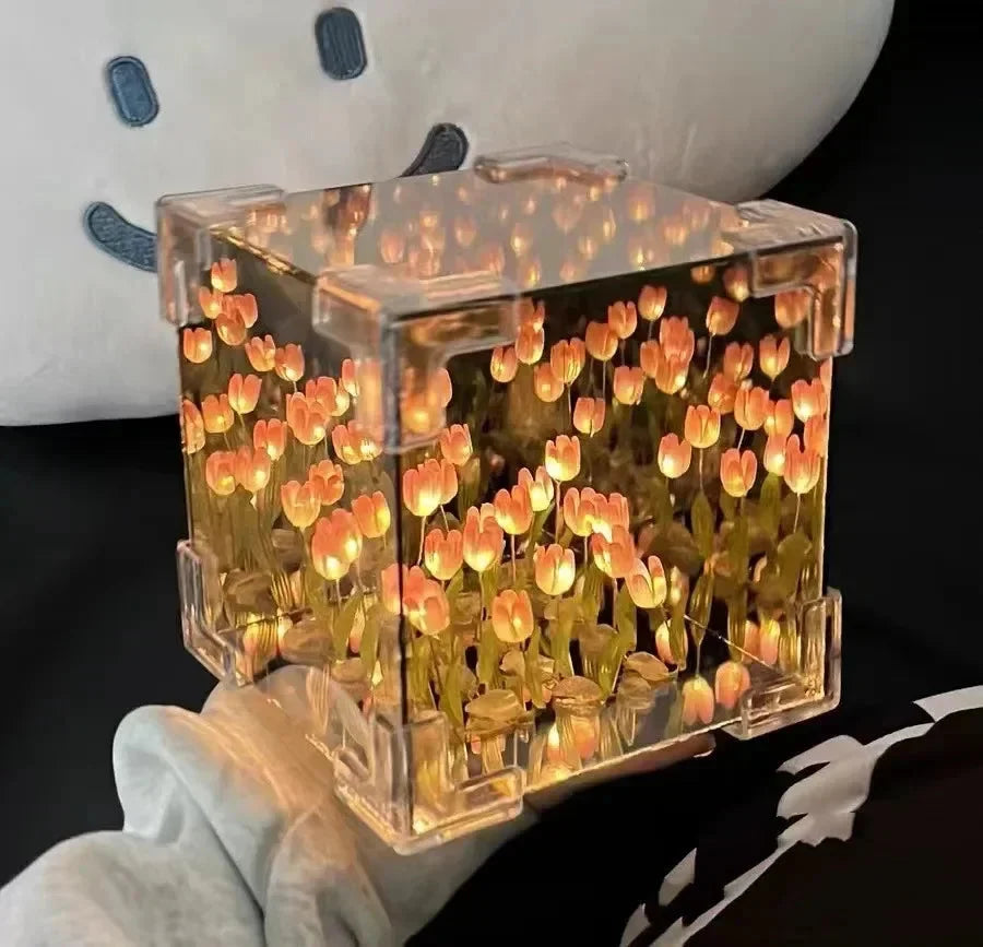 Light Box Acrylic Infinite Mirror & Warm LED