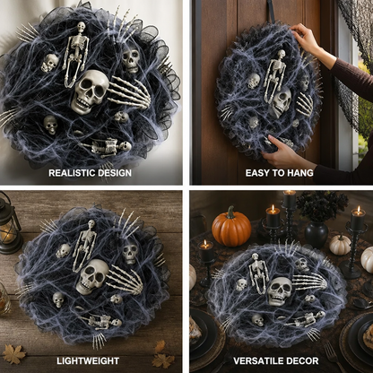 Lightweight Layered Mesh Skull & Bone Garland