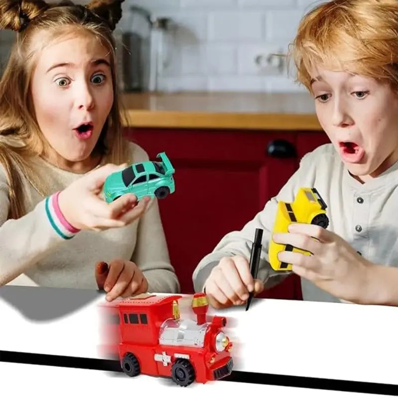 Line-Following Toy Car Induction Sensor Screen-Free Three Designs