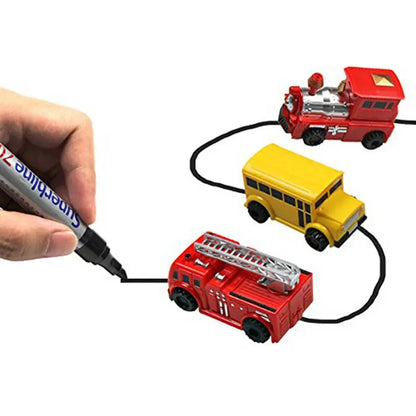 Line-Following Toy Car Induction Sensor Screen-Free Three Designs