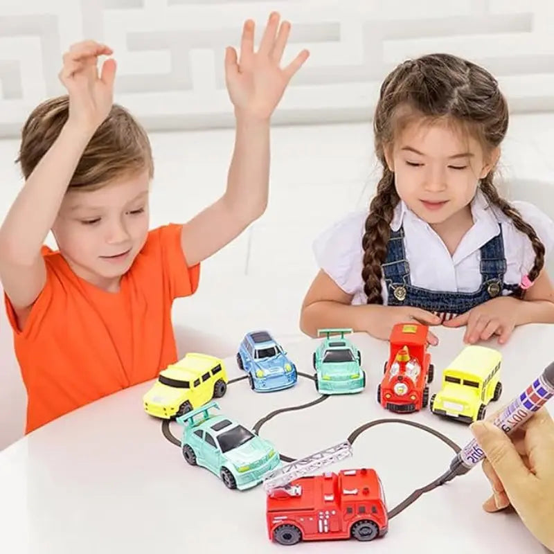 Line-Following Toy Car Induction Sensor Screen-Free Three Designs