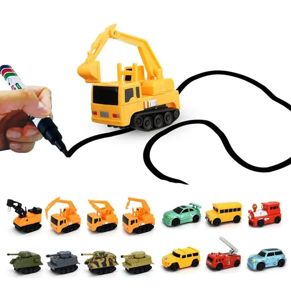 Line-Following Toy Car Induction Sensor Screen-Free Three Designs