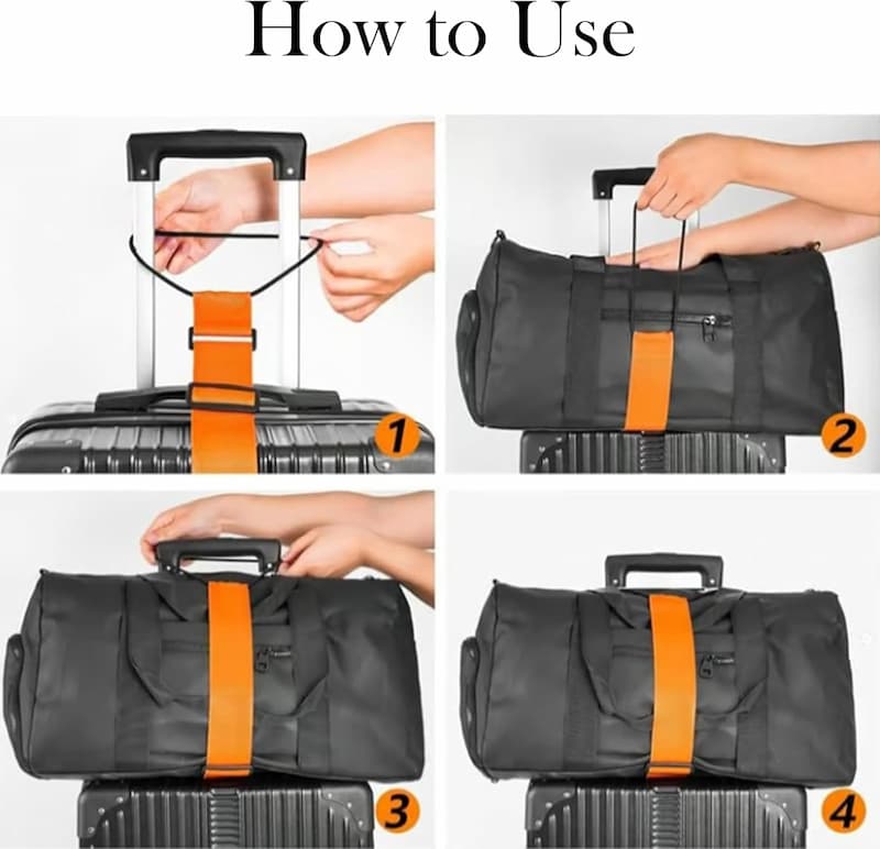Luggage Strap Adjustable Elastic Hands-Free