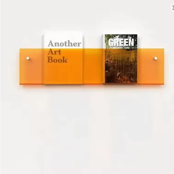 Magazine Wall Shelf Clear Acrylic Space-Saving