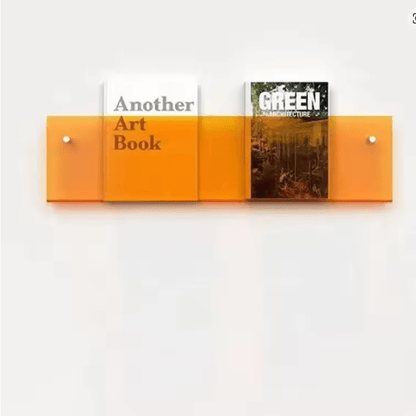 Magazine Wall Shelf Clear Acrylic Space-Saving