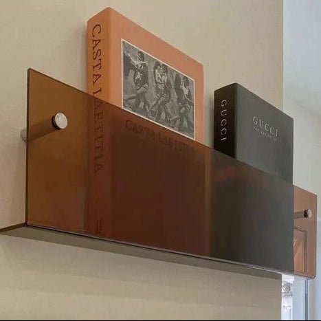 Magazine Wall Shelf Clear Acrylic Space-Saving