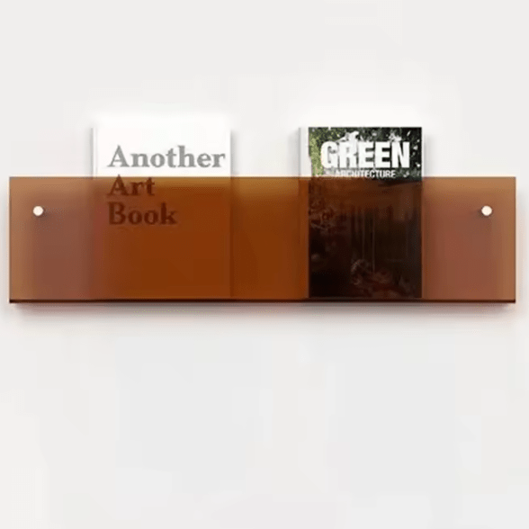 Magazine Wall Shelf Clear Acrylic Space-Saving