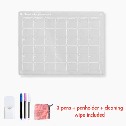 Magnetic Fridge Calendar Strong Magnets Writable & Erasable