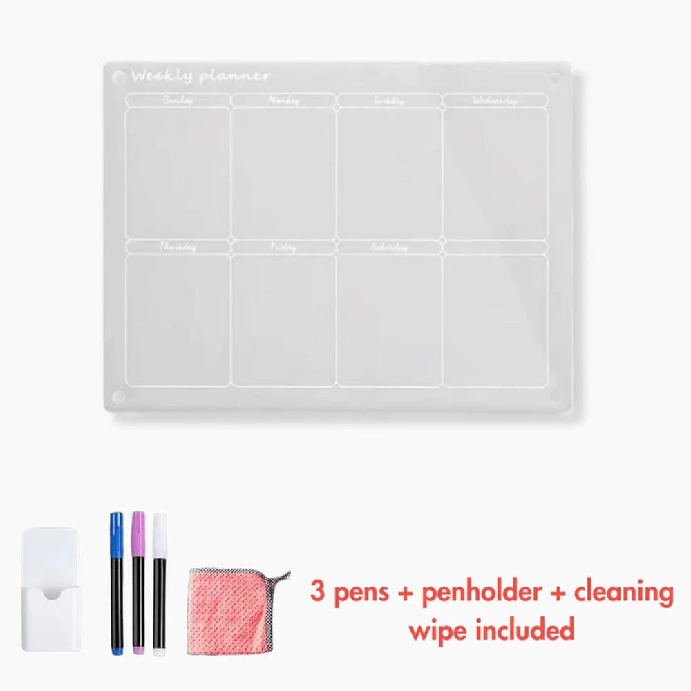 Magnetic Fridge Calendar Strong Magnets Writable & Erasable