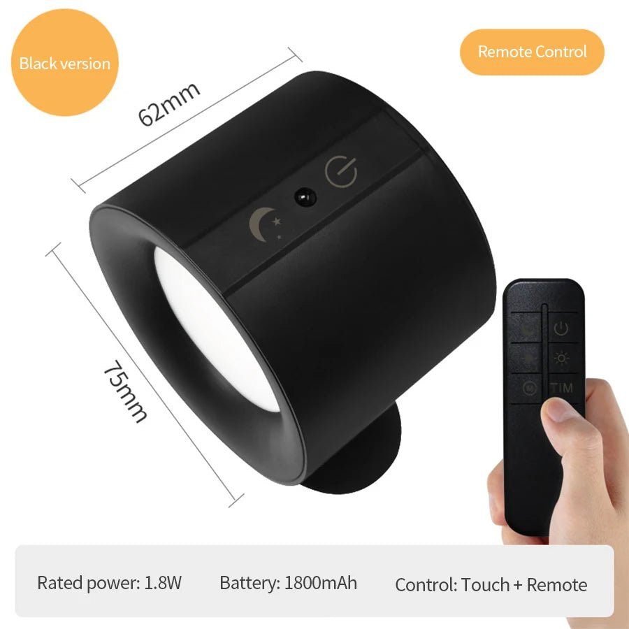 Magnetic Wall Light Rechargeable Triple-Color Touch & Remote