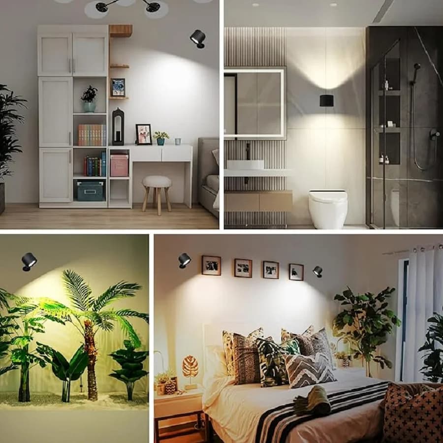 Magnetic Wall Light Rechargeable Triple-Color Touch & Remote