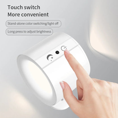 Magnetic Wall Light Rechargeable Triple-Color Touch & Remote