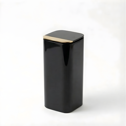 Makeup Brush Holder Spring-Loaded Lift Airtight Lid